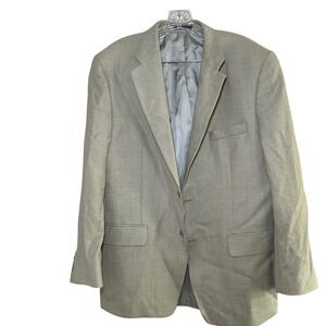 Club‎ Room Beige Blazer Men's 42R wool silk linen career office event party
